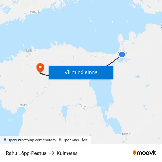 Rahu Lõpp-Peatus to Kuimetsa map
