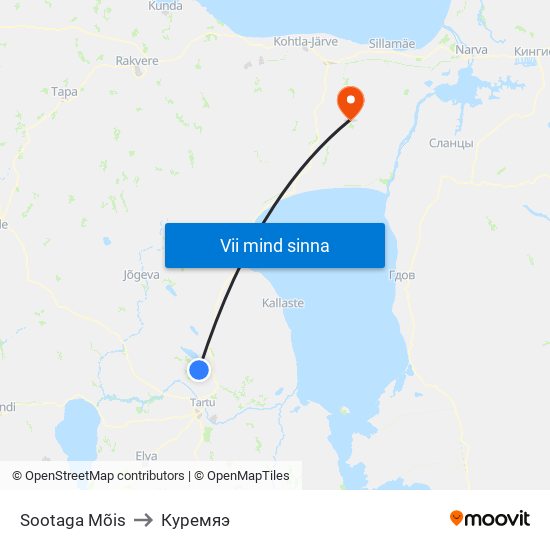 Sootaga Mõis to Куремяэ map