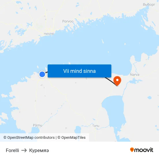 Forelli to Куремяэ map
