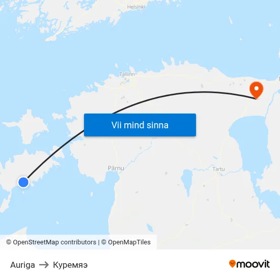 Auriga to Куремяэ map