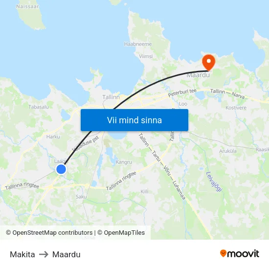 Makita to Maardu map