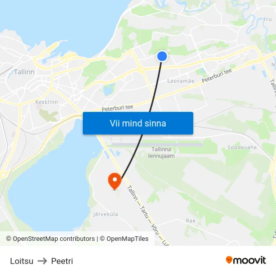 Loitsu to Peetri map