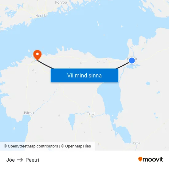 Jõe to Peetri map