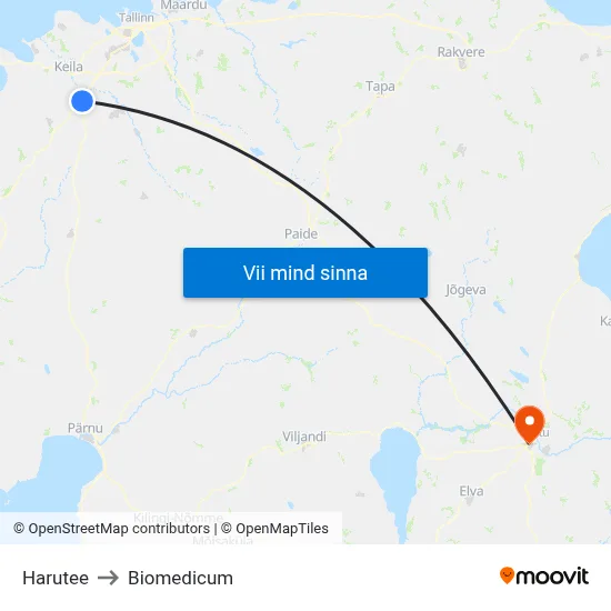 Harutee to Biomedicum map