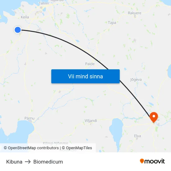 Kibuna to Biomedicum map