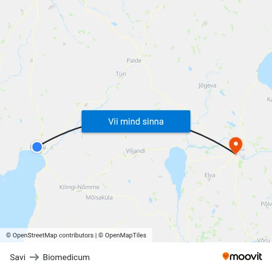 Savi to Biomedicum map