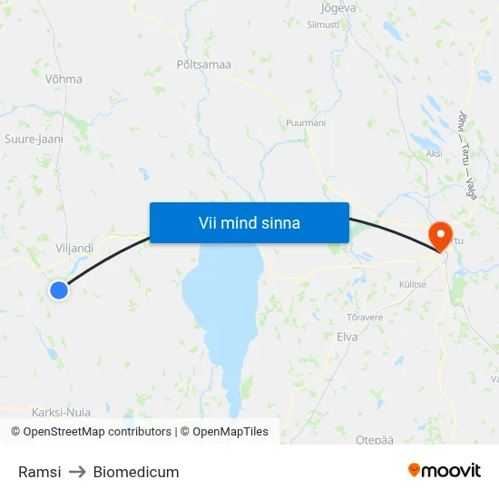 Ramsi to Biomedicum map