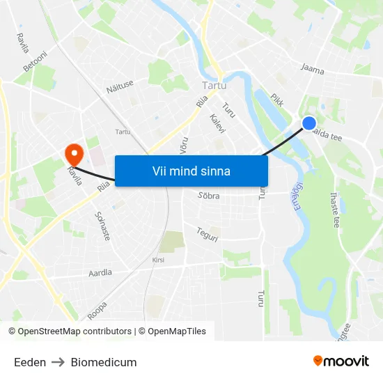 Eeden to Biomedicum map