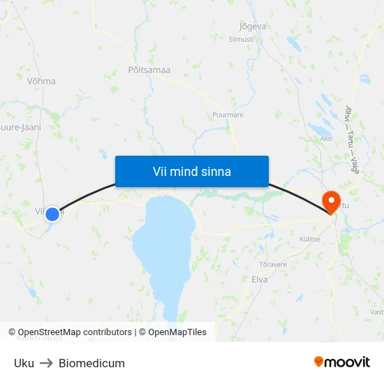 Uku to Biomedicum map