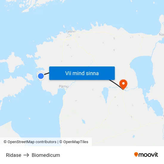 Ridase to Biomedicum map