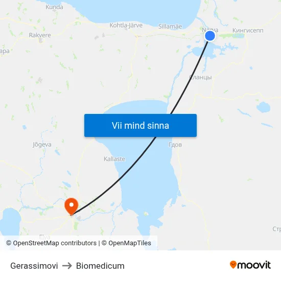 Gerassimovi to Biomedicum map