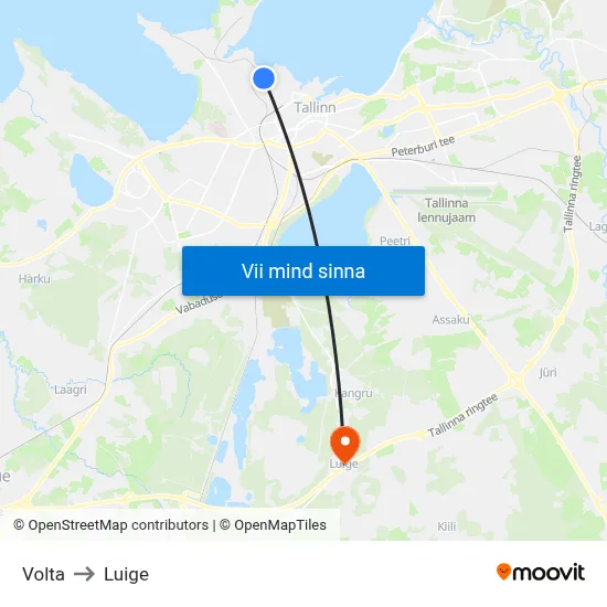 Volta to Luige map