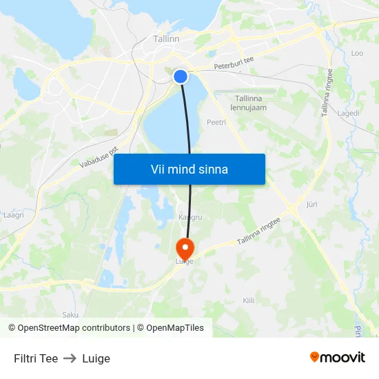 Filtri Tee to Luige map