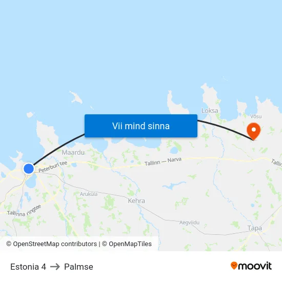 Estonia 4 to Palmse map
