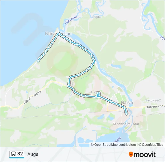 32 Bus Line Map