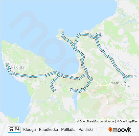 P4 bus Line Map