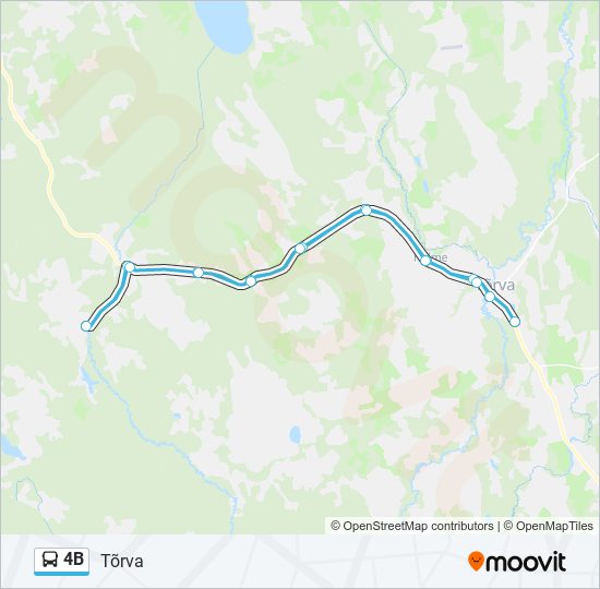 Автобус 4B: карта маршрута