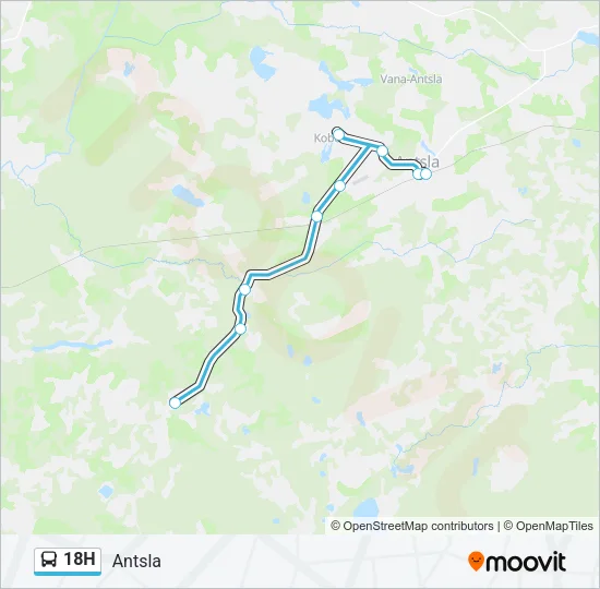 18H Bus Line Map