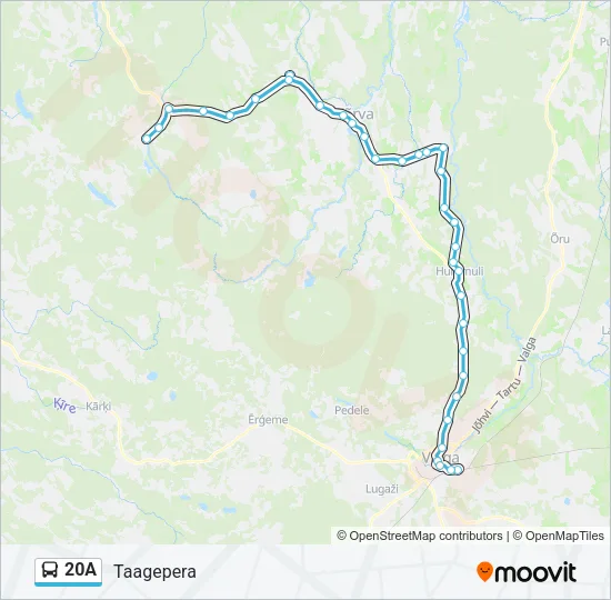 20A Bus Line Map