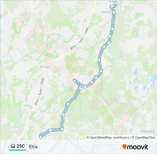 25C Bus Line Map