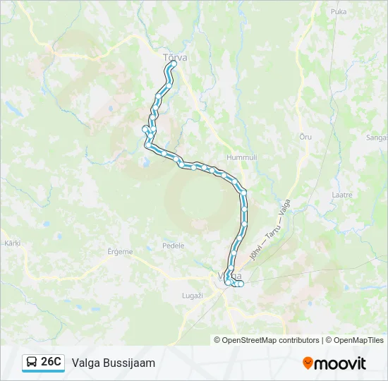 26C Bus Line Map