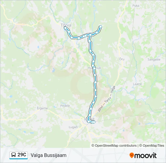 29C Bus Line Map