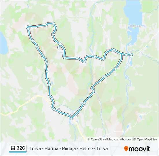 32C Bus Line Map