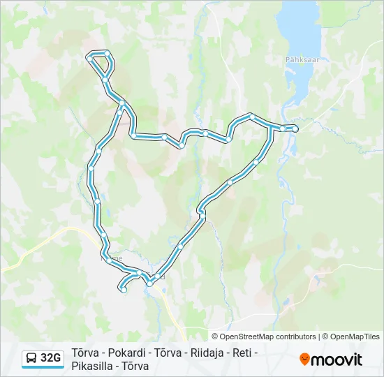 32G Bus Line Map