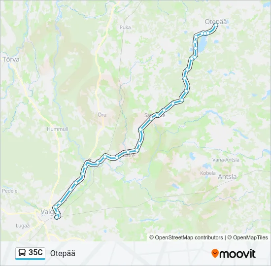 35C Bus Line Map