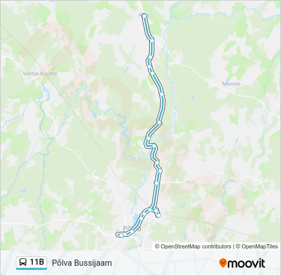 11B Bus Line Map