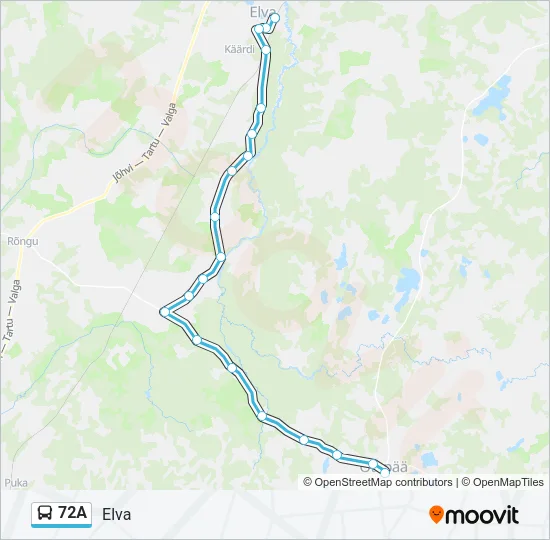 72A Bus Line Map