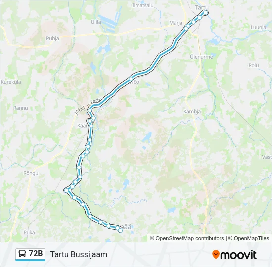 72B Bus Line Map