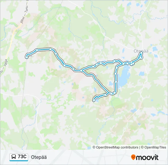 73C Bus Line Map