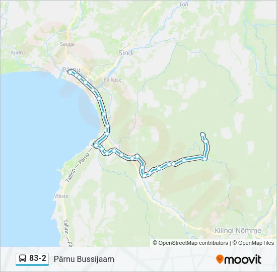 83-2 Bus Line Map