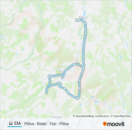 23A Bus Line Map