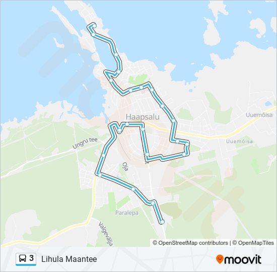 3 bus Line Map