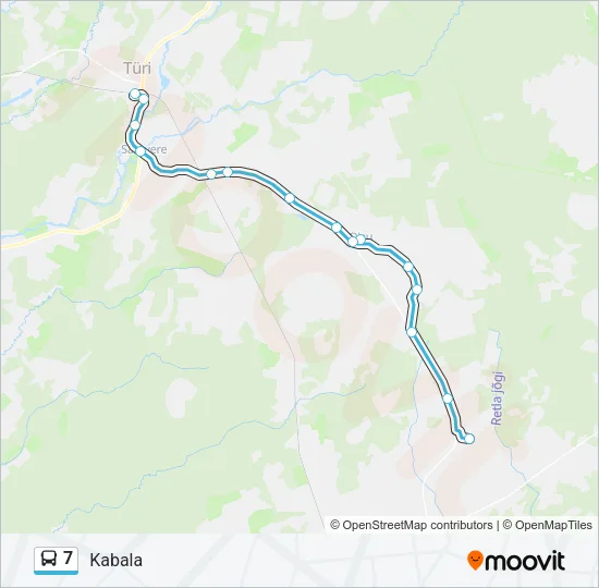 7 Bus Line Map