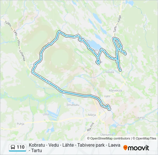  110: карта маршрута