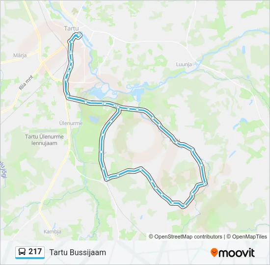 217 Bus Line Map