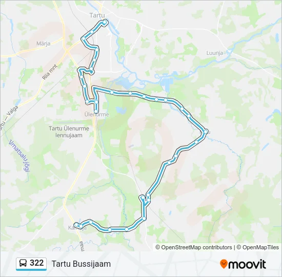 322 Bus Line Map