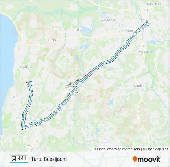 441 Bus Line Map