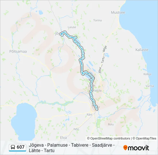 607  Line Map