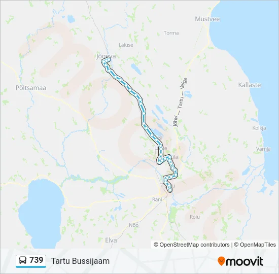 739 Bus Line Map