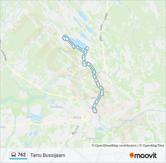 762 Bus Line Map