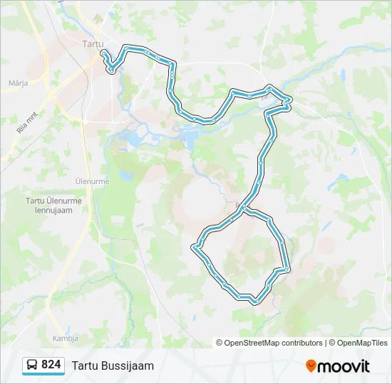 824 Bus Line Map