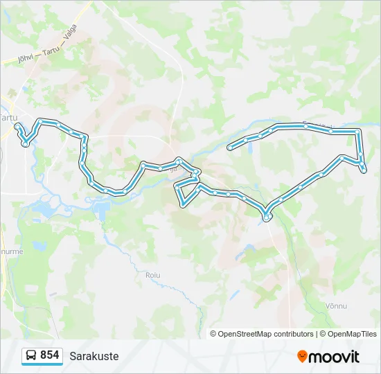 Автобус 854: карта маршрута