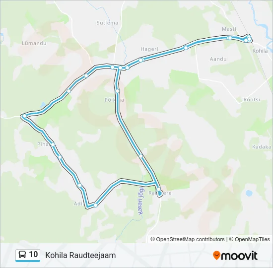10 Bus Line Map
