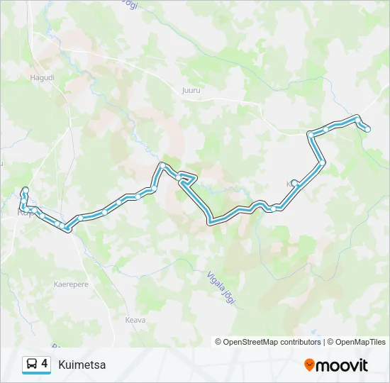 Автобус 4: карта маршрута