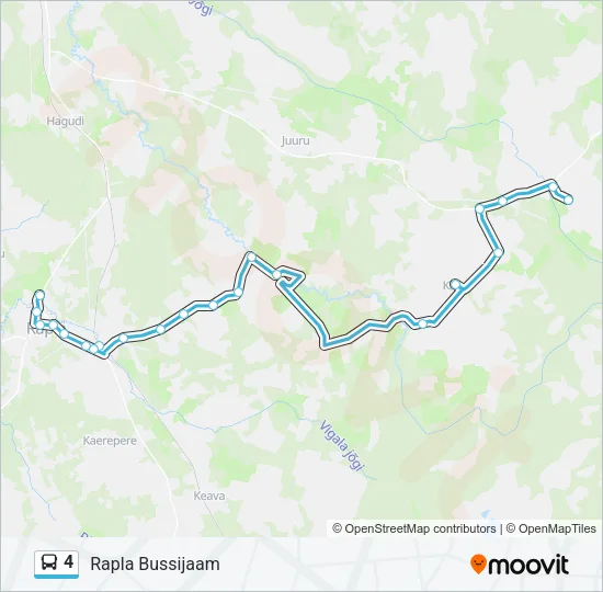 4 Bus Line Map