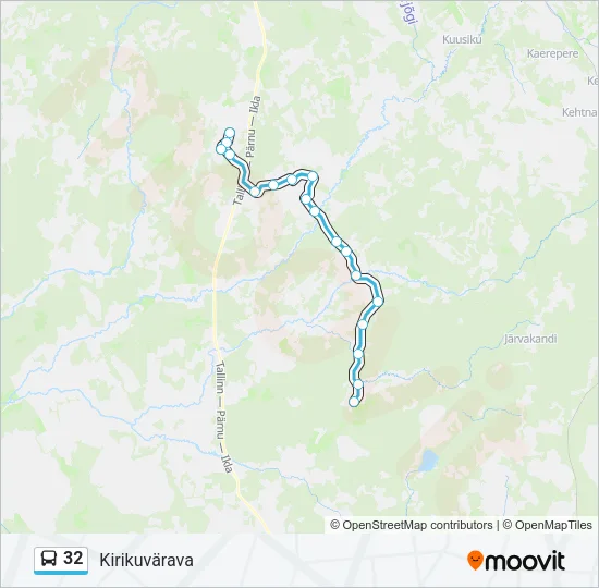 32 Bus Line Map